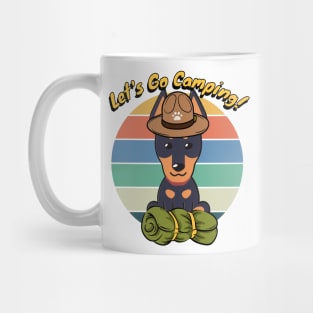 Cute Alsatian Wants to go Camping Mug